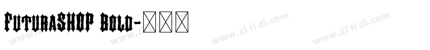 FuturaSHOP Bold字体转换